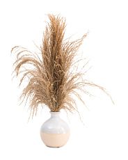 Pampas Grass In Dripped Vase | Marshalls