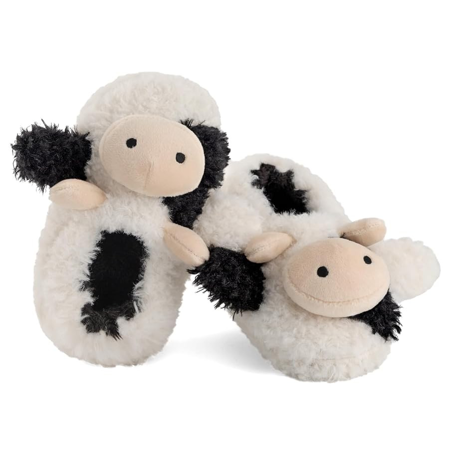 KAKU NANU Toddler Baby Slippers Cute Animal Cartoon Shoes Girls Boys Warm Fleece Winter Household... | Amazon (US)