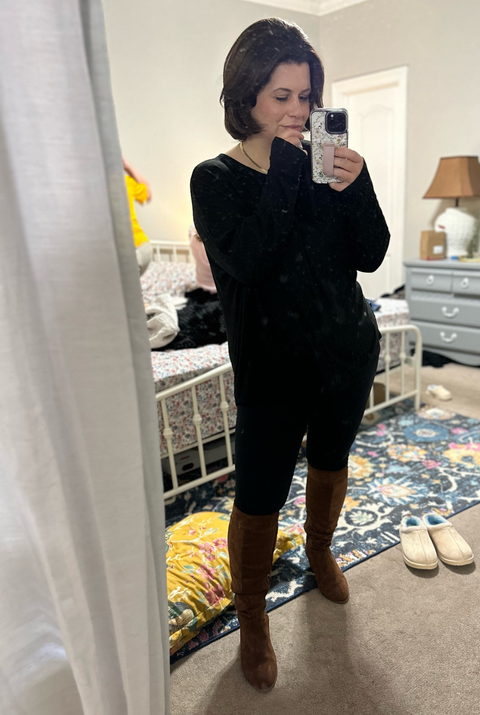 Loving these gorgeous boots for fall! Zipped over my thick calves with zero issues.  @walmart @walmartfashion #walmartpartner. #walmartfashion

#LTKMidsize #LTKShoeCrush #LTKStyleTip