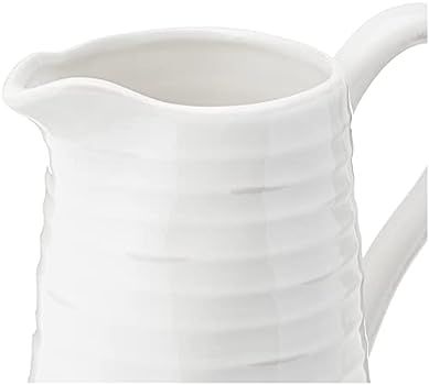 Creative Co-Op DA3081 White Ceramic Pitcher,84 Ounce | Amazon (US)