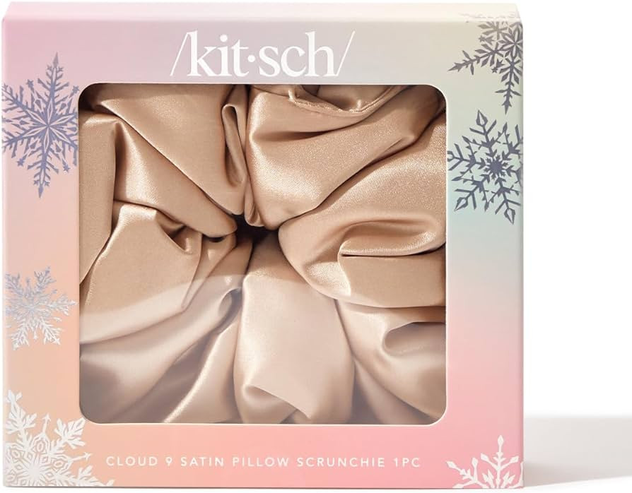 Kitsch Satin Hair Scrunchies for Women - Softer Than Silk Scrunchies for Hair | Satin Scrunchies ... | Amazon (US)