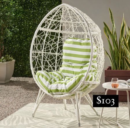 Snap up this stylish egg chair for your outdoor oasis, now just $103! This piece combines comfort with an airy, open-weave design, perfect for lounging in the sun or under the stars. Grab it while the sale lasts! #EggChairSale #OutdoorStyle #GardenFurniture #ChicSeating #PatioDecor #SaleFinds #OutdoorLounging #HomeTrends

#LTKfindsunder50 #LTKsalealert #LTKhome