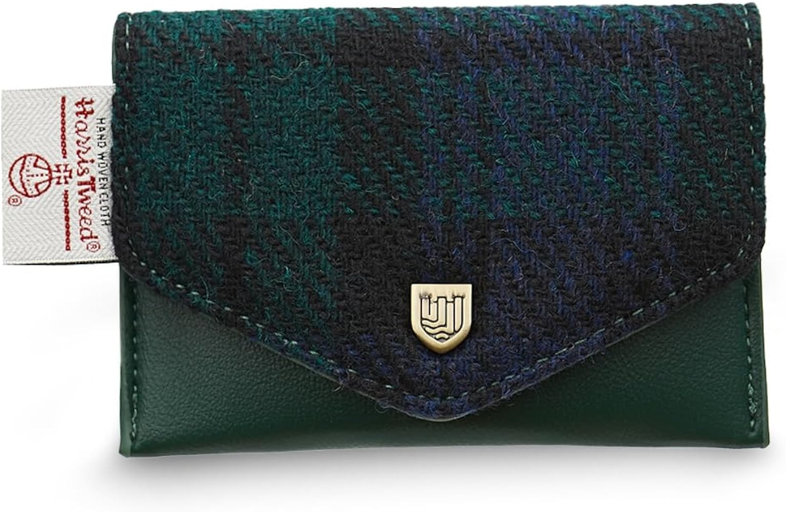 Islander The Card Wallet - Made of Microfibre Leather & Harris Tweed, 4.33’ L x 2.75’ (Black ... | Amazon (US)