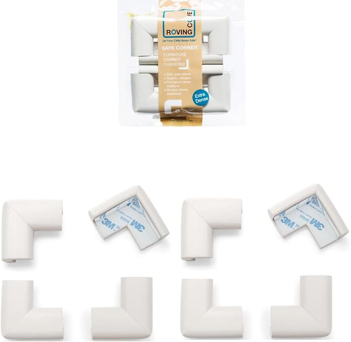 Roving Cove HeftyFit Corner Protector for Baby (8 Large Corners), Heavy-Duty Soft Rubber Foam Fur... | Amazon (US)