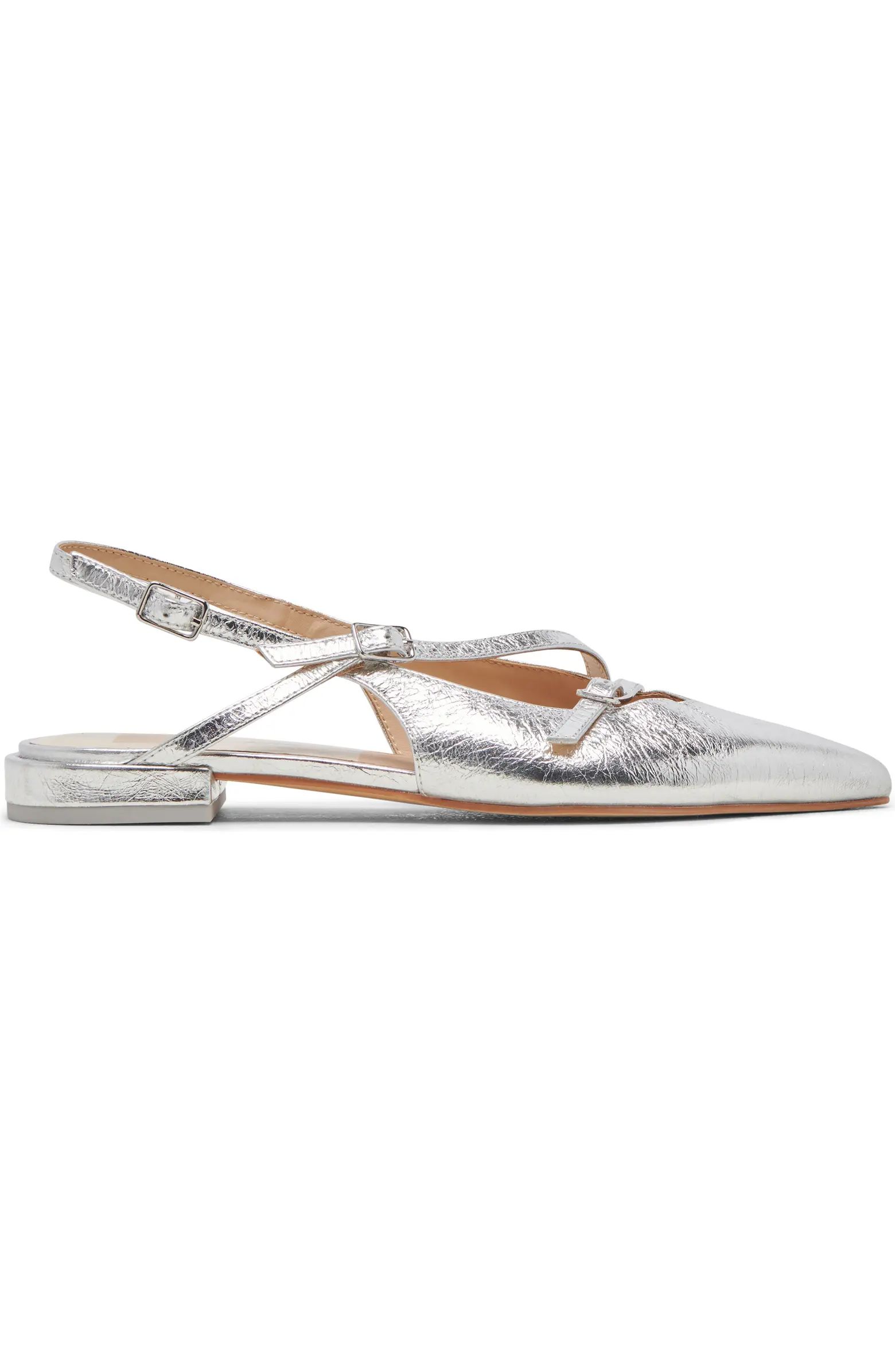 Pamla Pointed Toe Slingback Flat (Women) | Nordstrom