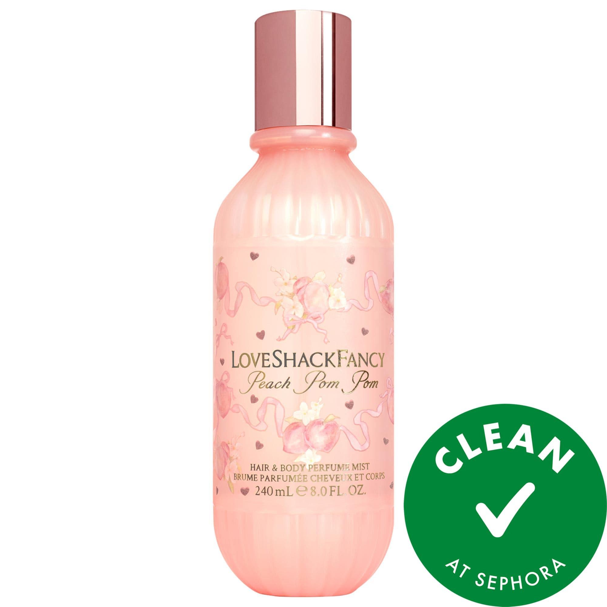 LoveShackFancy Peach Pom Pom Hair & Body Perfume Mist 8oz/240mL | Sephora (US)