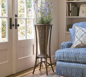 Alana Rattan Vase | GreenRow