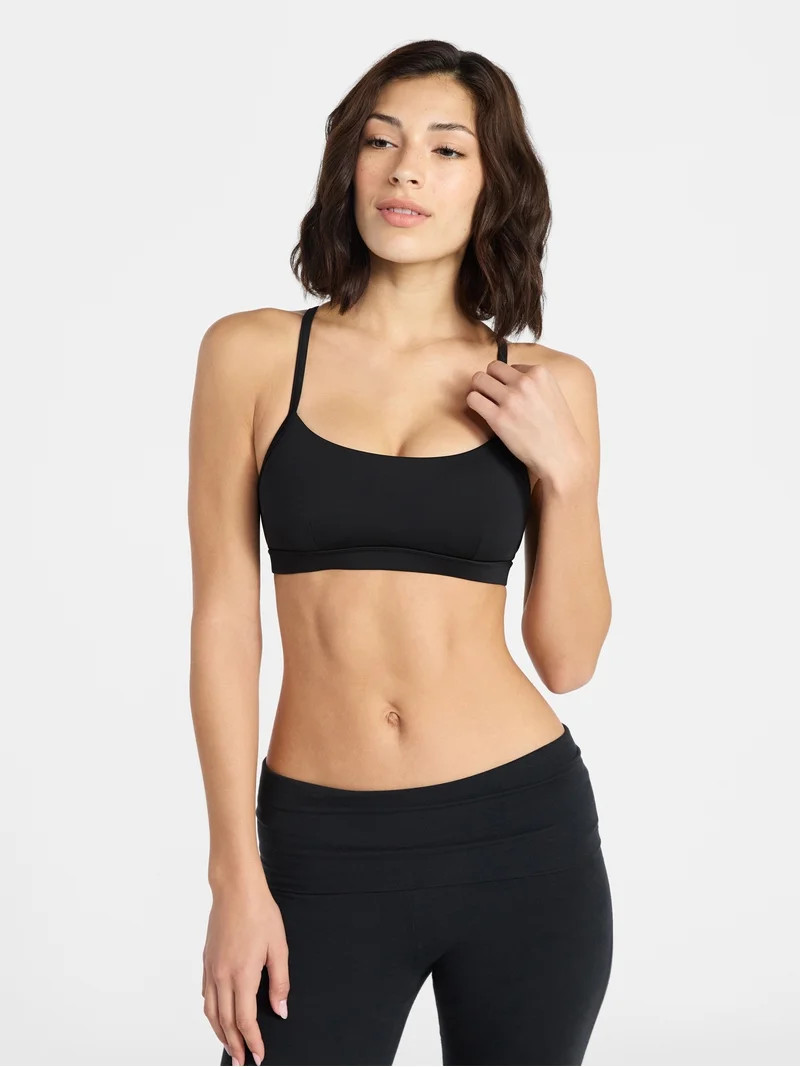 Avia Women's Strappy Scoop Sports Bra, Sizes XS-XXXL | Walmart (US)