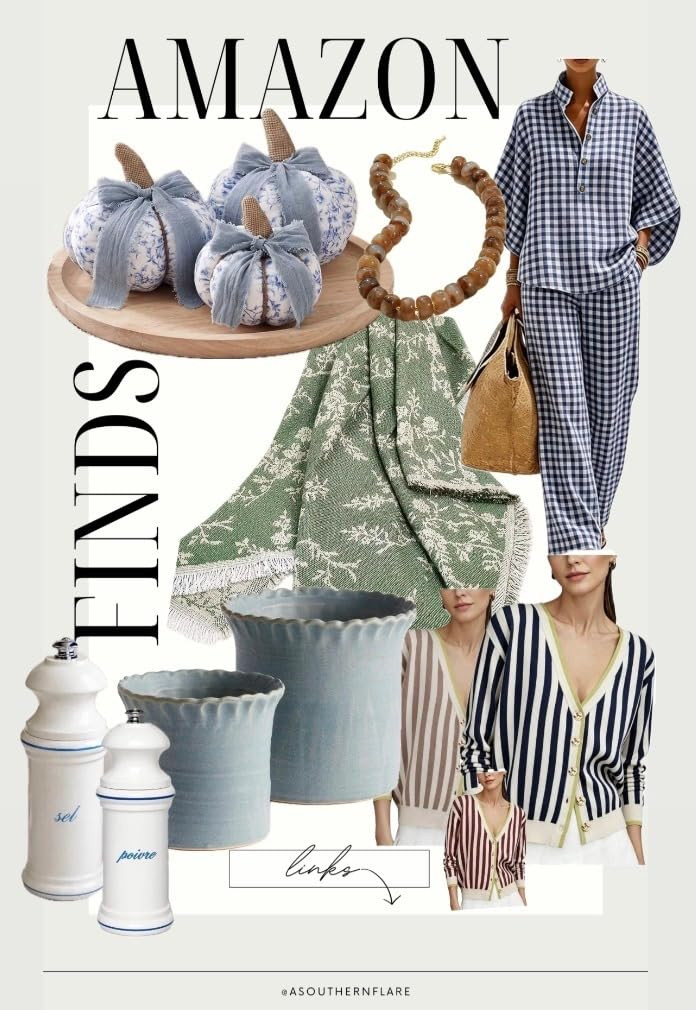 Discover cozy and stylish home essentials for fall. From gingham outfits to fall decor, these fin... | Amazon (US)