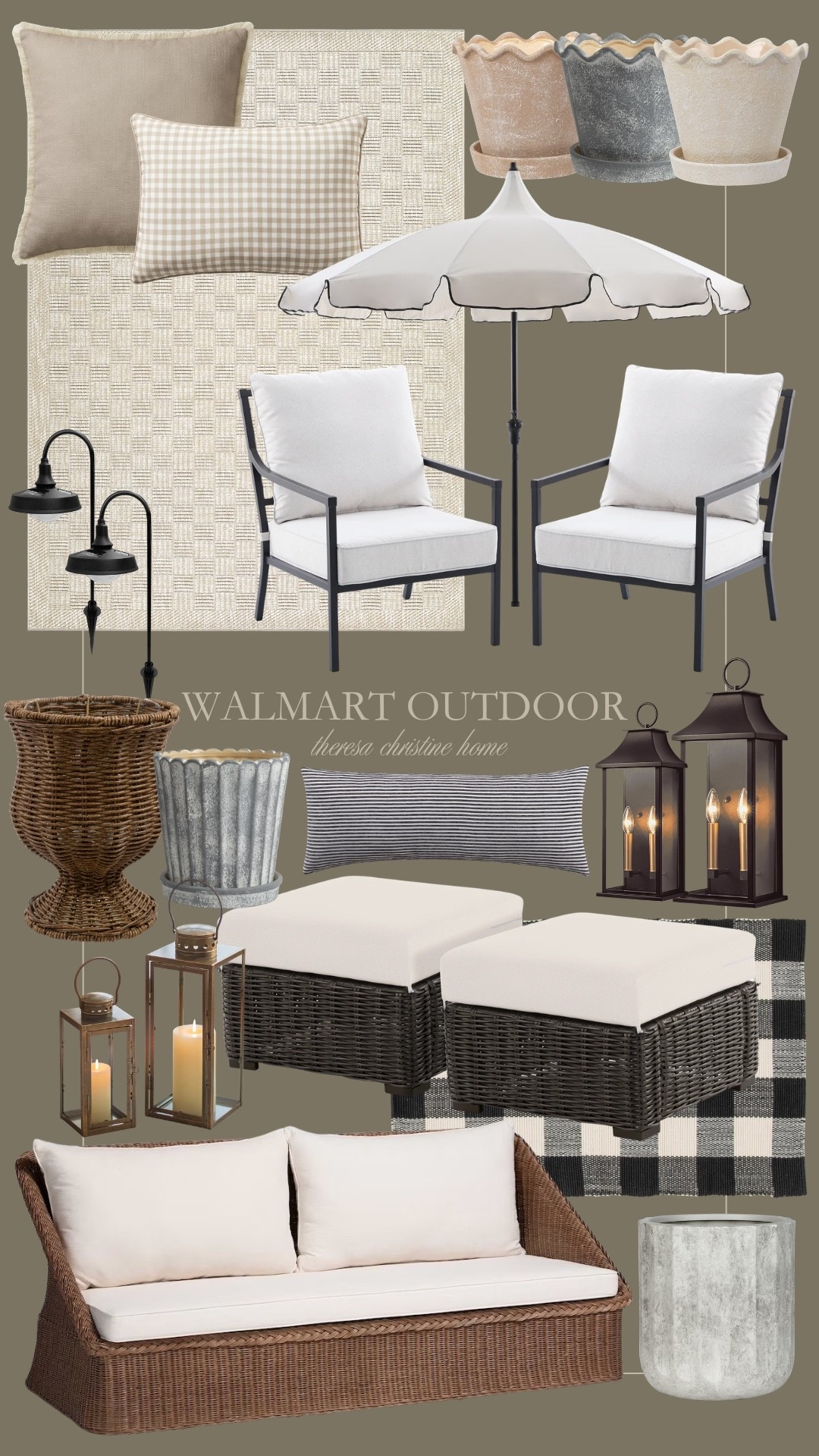 Walmart outdoor finds and favorites 🤍 Love these neutral finds for a patio, back deck, and front porch. 😍

#LTKHome #LTKSeasonal