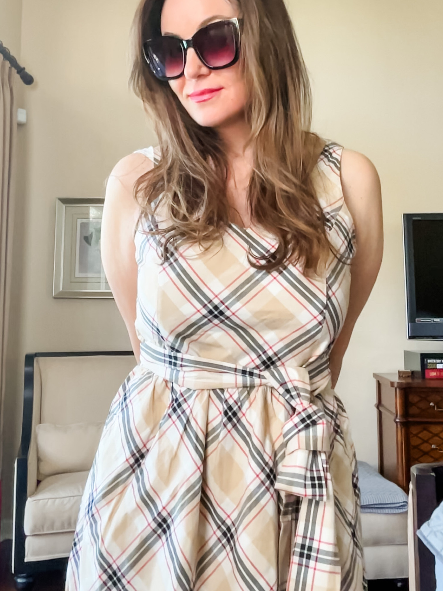 Summer dress, happy Friday. 

This dress runs long and on the larger size. This is size 6 and I needed a size 4. 


***********

Burberry inspired similar pattern summer dress sleeveless neutrals casual daytime #summerdress #sleeveless #neutral #amazon #amazondresses 

#LTKstyletip #LTKSeasonal #LTKunder50