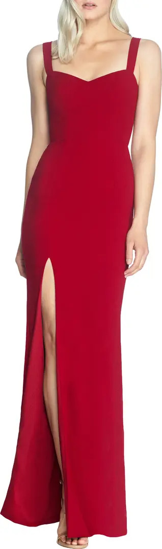 Estella Crepe Trumpet Gown | Nordstrom