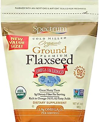 Spectrum Essentials Organic Ground Premium Flaxseed, 24 Oz | Amazon (US)