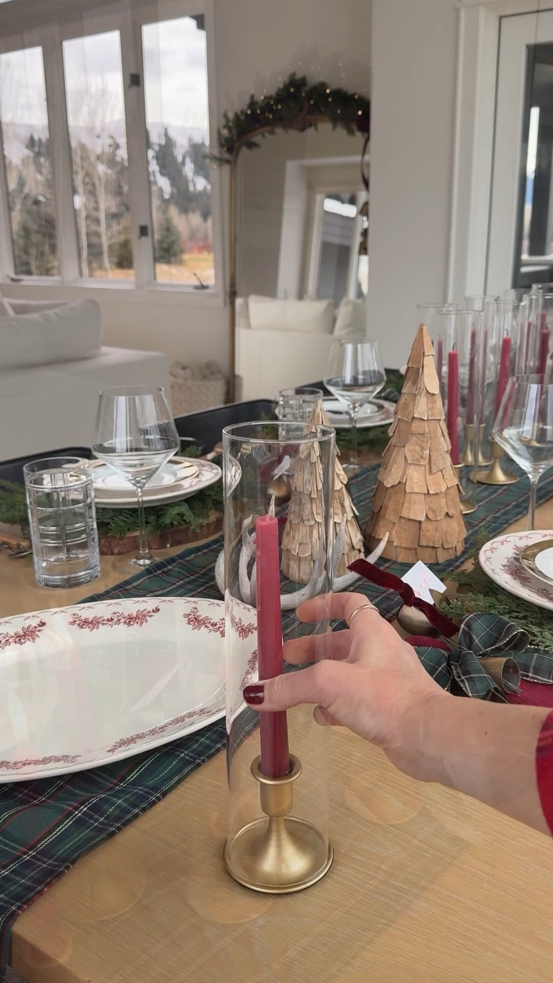 The prettiest and easiest candle stick hurricane centerpiece for a table🕯️🕯️ Amazon home find! I used them on my Ralph Lauren Christmas table 🤶🏻



#LTKHoliday #LTKFindsUnder50 #LTKHome