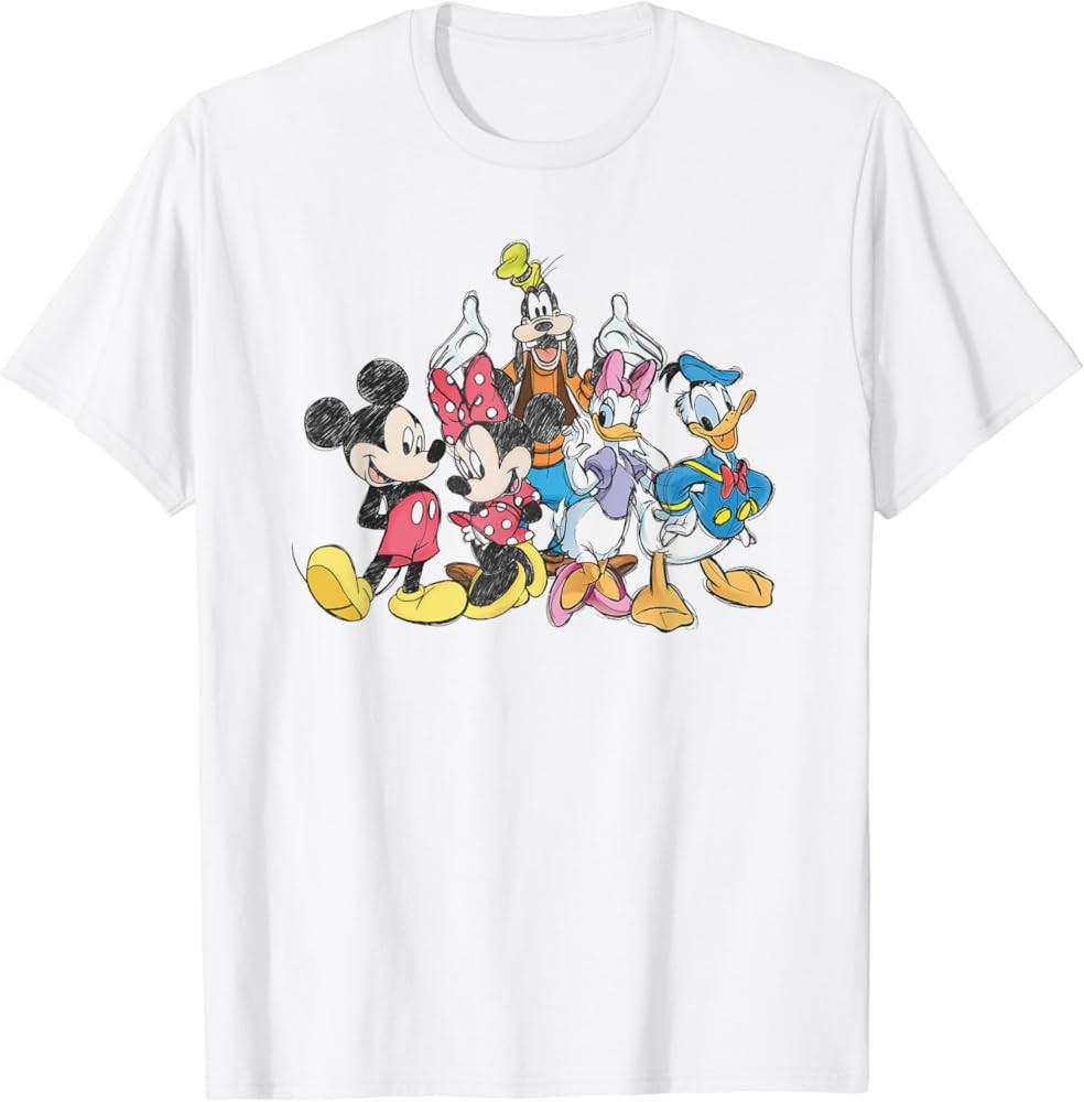 Disney Mickey Mouse and Friends Short Sleeve T-Shirt | Amazon (US)