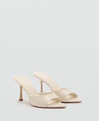 Mango Women's Open-Toed Heeled Sandals - Macy's | Macy's