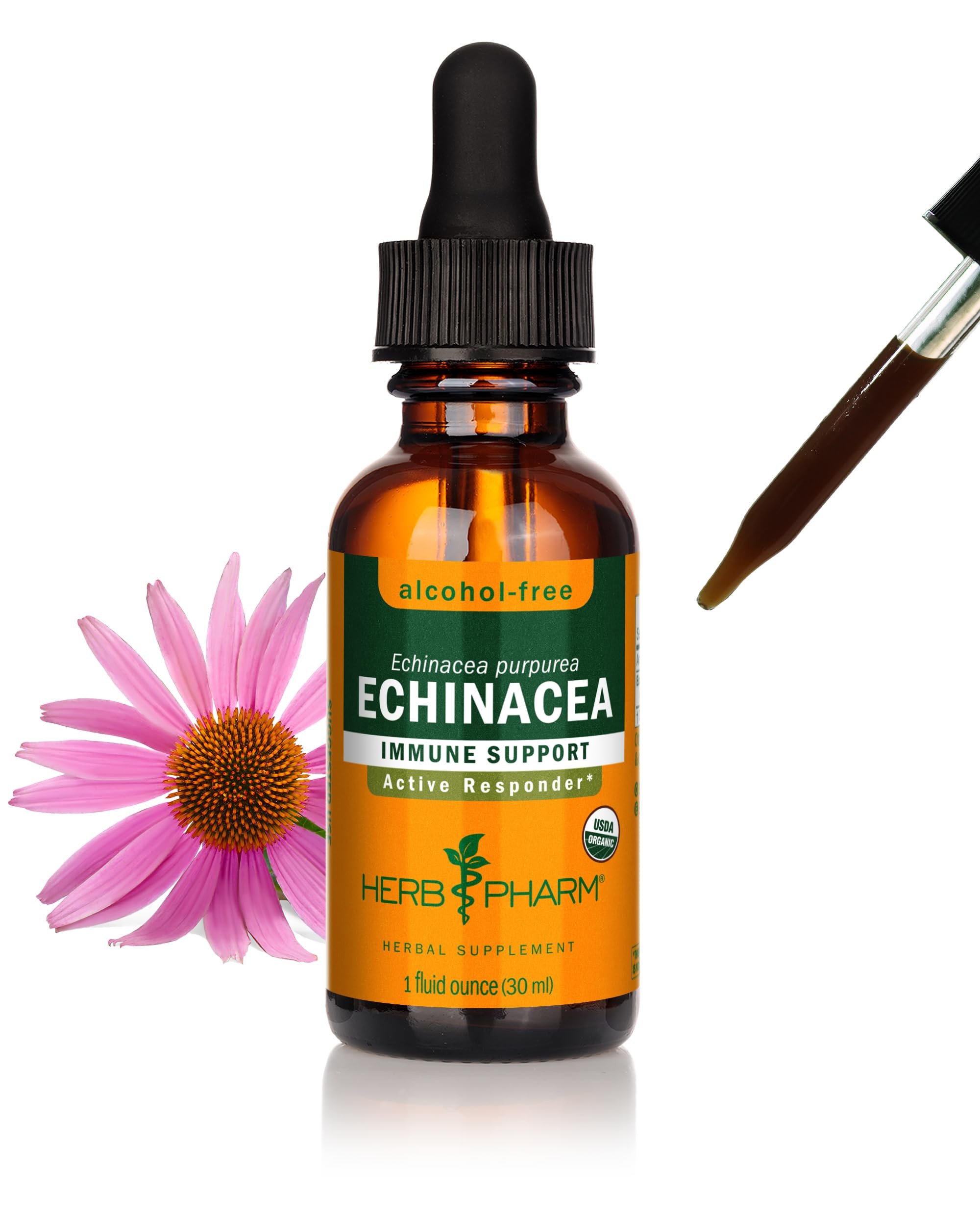 Herb Pharm Organic Echinacea Root Extract, Alcohol-Free: Immune System Support for All Seasons, F... | Amazon (US)