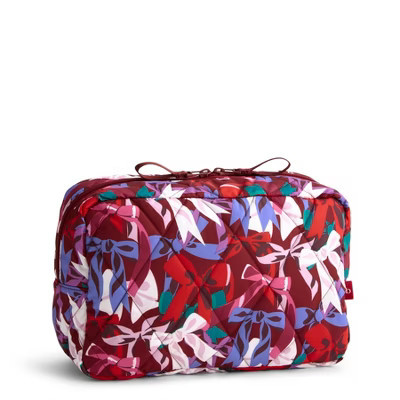 Vera Bradley Women's Outlet Ultralight XL Cosmetic Toiletry Bag Bow Show | Target