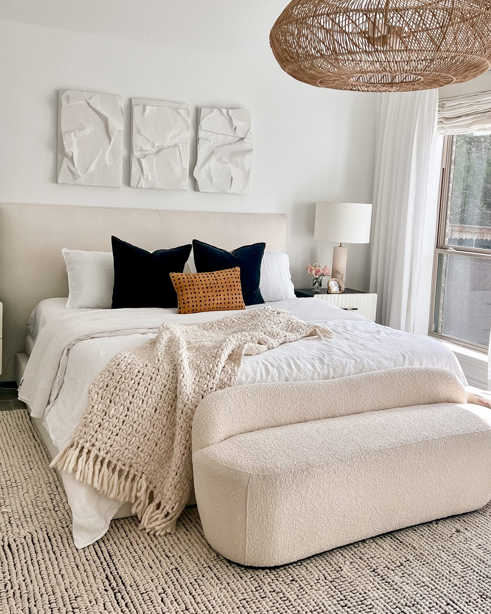 Main bedroom

Boucle headboard, organic modern, bedroom 

#LTKSeasonal #LTKhome