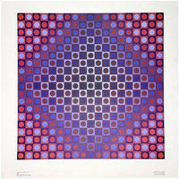 Victor Vasarely - Boglar Lithograph Print | Ca. 1970, Stedelijk Museum Amsterdam | Etsy (US)
