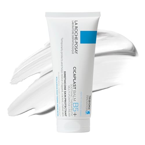 La Roche-Posay Cicaplast Balm B5+, Madecassoside + Shea Butter + Vitamin B5 Panthenol, Healing Ointment & Therapeutic Multi Purpose Calming Cream for Dry & Irritated Skin, Paraben Free, 100ml | Amazon (US)