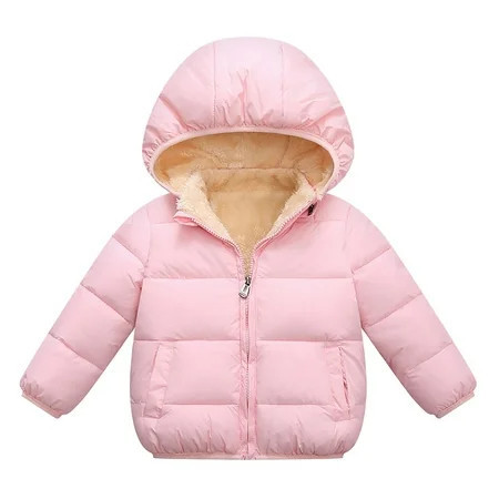 Toddler Baby Coat Jacket Kids Boys Girls Winter Hooded Thick Warm Outerwear Outfits Outwear Overcoat Clothes Size 12-18 Months | Walmart (US)