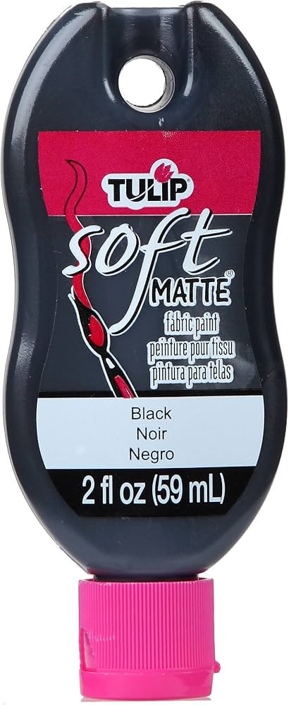 Tulip Soft Paint Peggable 30988 Sfpt 2Oz Matte Black, 2 Fl Oz (Pack of 1), As Detailed | Amazon (US)