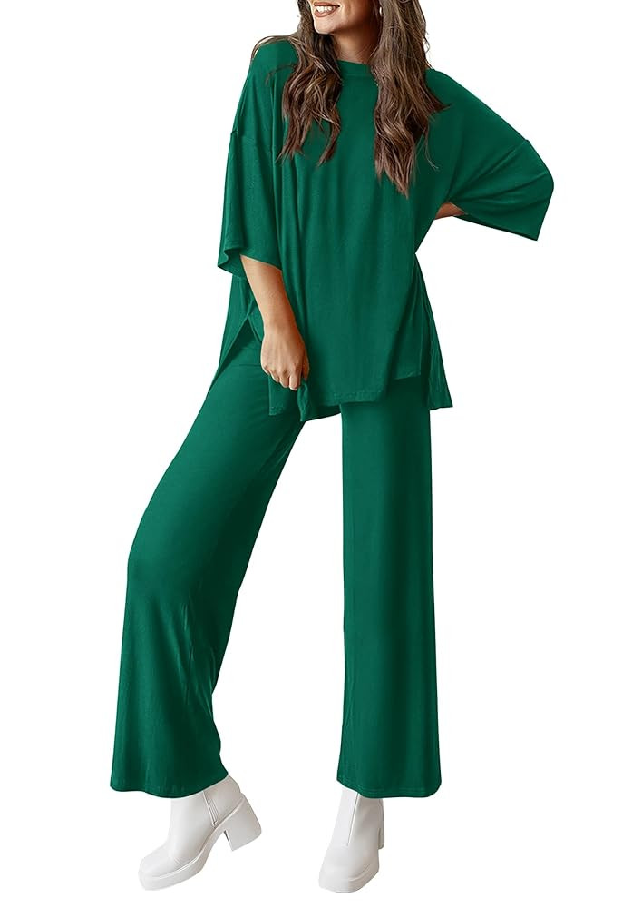 PRETTYGARDEN Two Piece Sets For Women Summer Fashion Lounge Matching Set 2025 Travel Vacation Air... | Amazon (US)