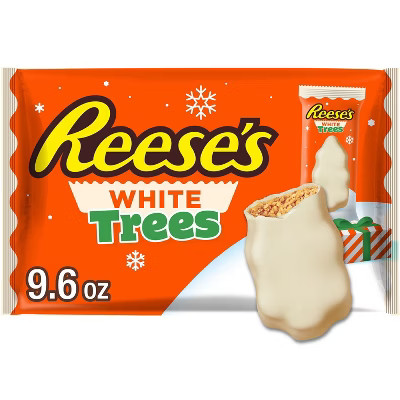 Reese's Christmas White Crème Peanut Butter Trees Snack Size - 9.6oz | Target