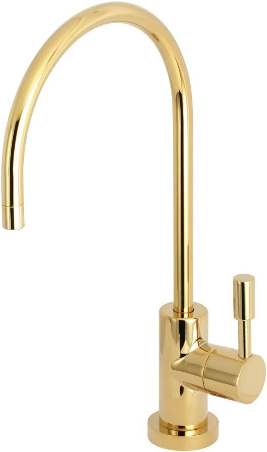 Kingston Brass KS8192DL Concord Water Filtration Faucet, 5-7/8" in Spout Reach, Polished Brass | Amazon (US)