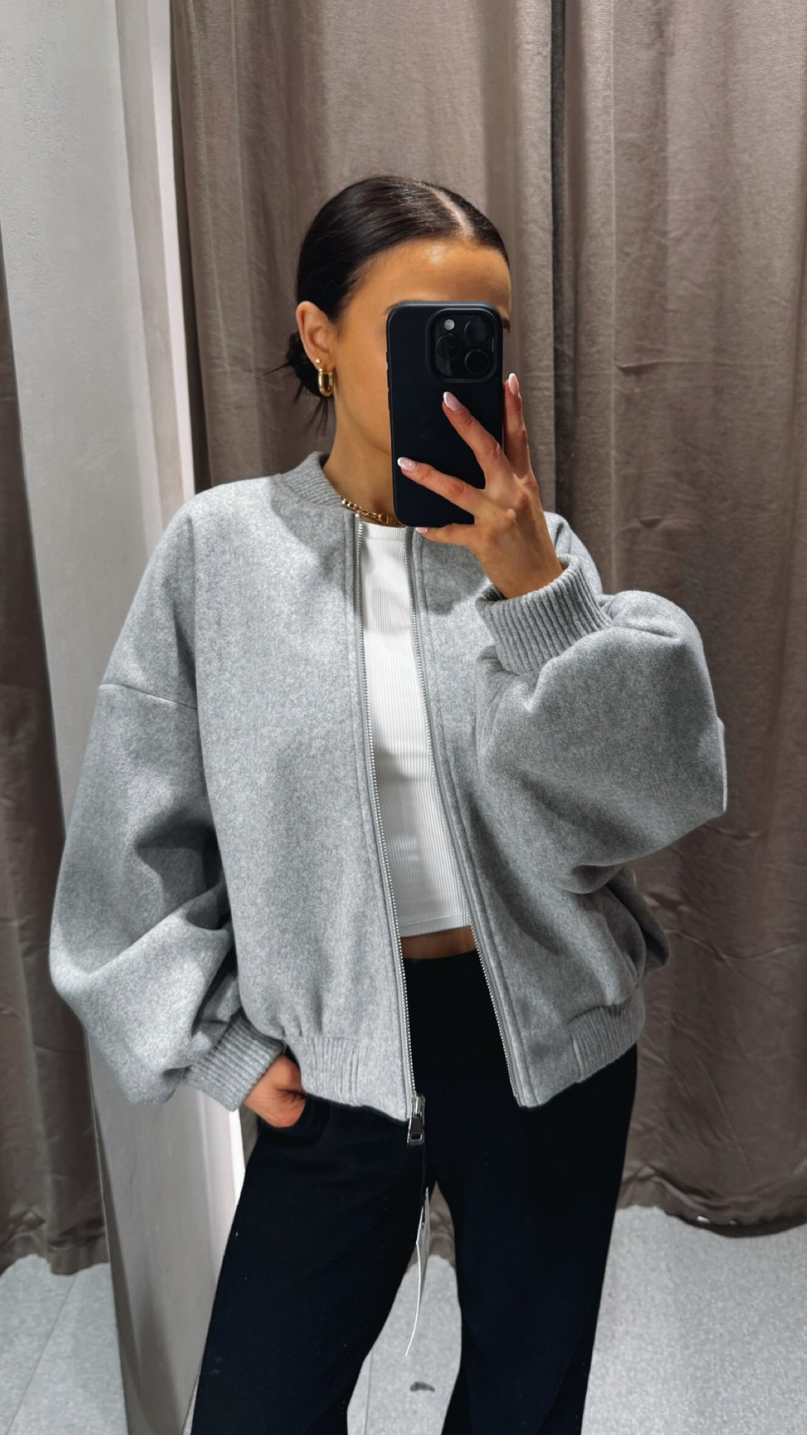 zara bomber jacket 🤍

Pinterest style outfit inspo ideas bomber jacket zip up work spring winter TikTok casual easy basic neutral ootd wishlist faves casual petite ecru white grey oversized viral Zara 

#LTKstyletip #LTKuk #LTKspring