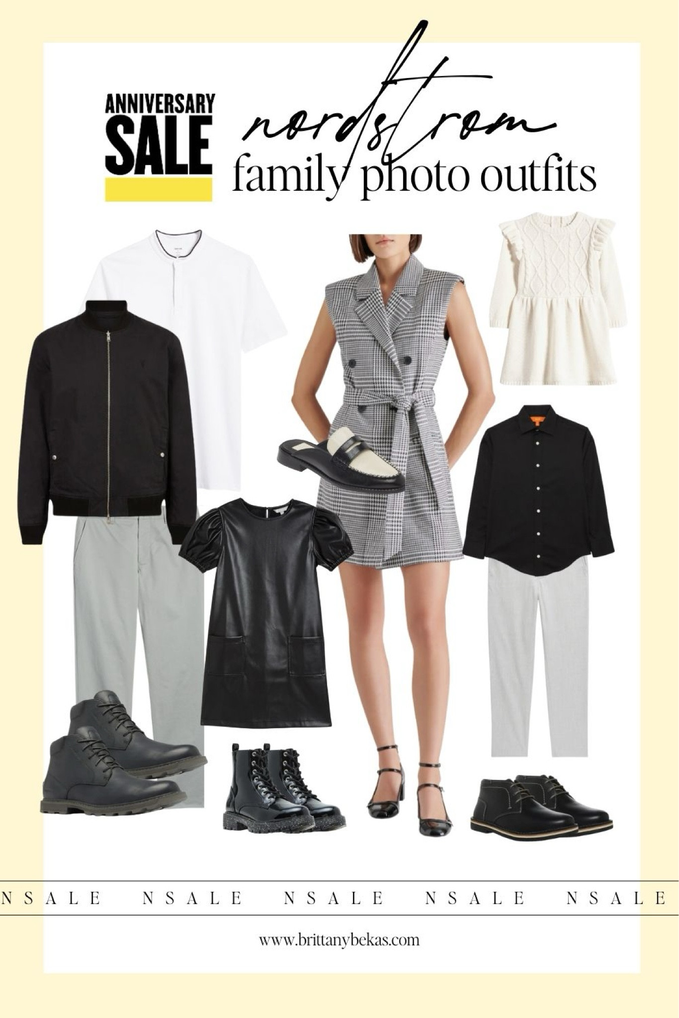 Family photo outfits from the Nordstrom anniversary sale. These are a classic look for summer or fall family pictures. 

Family photo dress - girls style - NSale - men's outfits - men's boots - boys black boots - girls black boots - back to school outfits - fall outfits - black and white dress 

#LTKFamily #LTKxNSale #LTKSummerSales