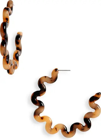 Lele Sadoughi x Atlantic-Pacific Oversize Squiggle Hoop Earrings | Nordstrom | Nordstrom