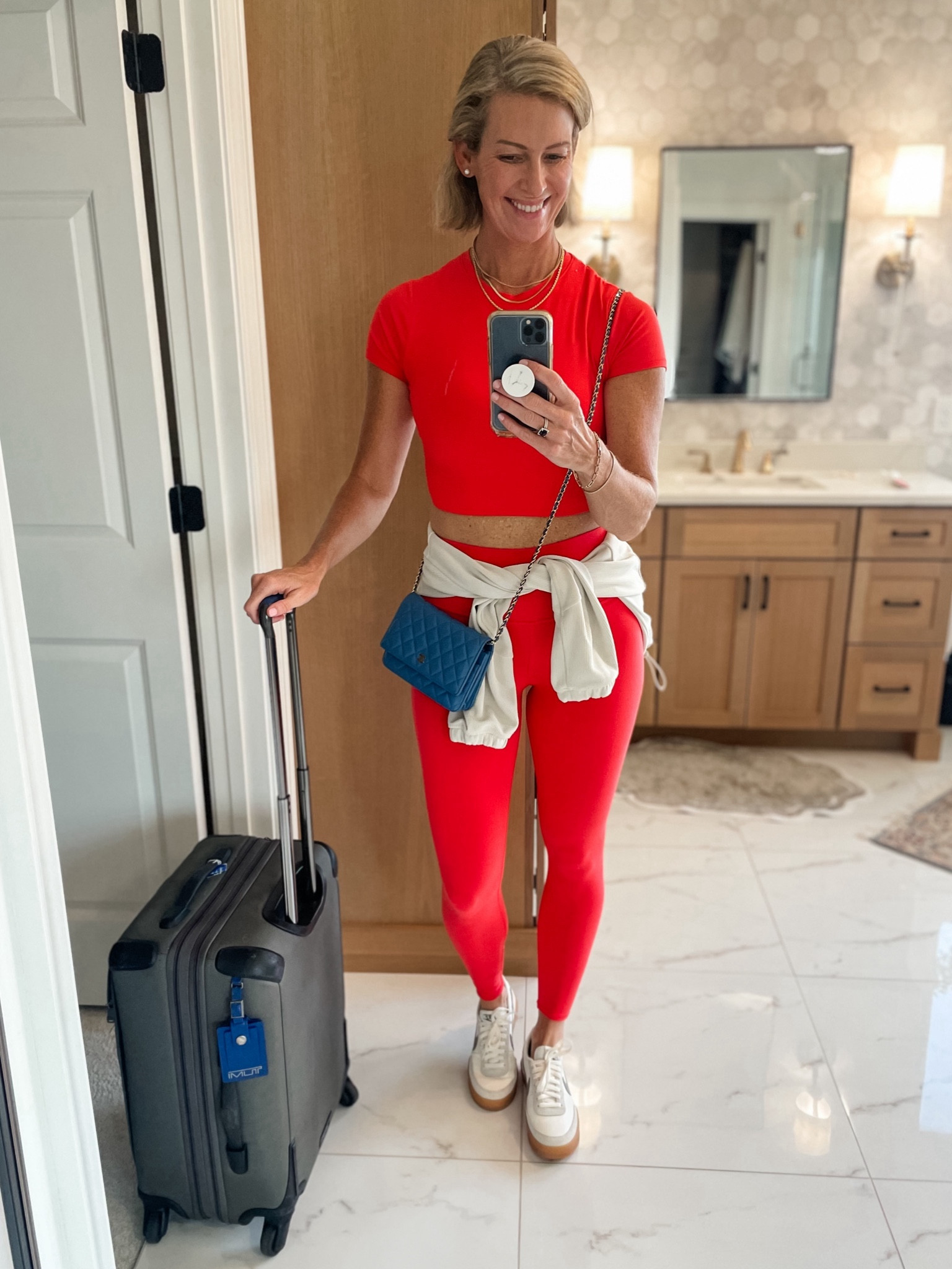 Love this travel outfit, cute and super comfy…plus obsessing over these neutral Nikes I’m wearing to Vegas to walk around all day in my business casual attire..highly recommend 

Shoe color is the green TTS

#LTKworkwear #LTKstyletip #LTKtravel