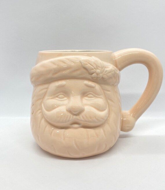 Vintage Santa Christmas ceramic coffee mug/ Christmas | Etsy | Etsy (US)