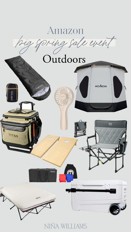 Amazon Big Spring Sale Event!  Outdoor must haves - outdoor folding chair - outdoor game - portable fan - camping must haves - tent - sleeping bag


#LTKfindsunder100 #LTKsalealert #LTKhome