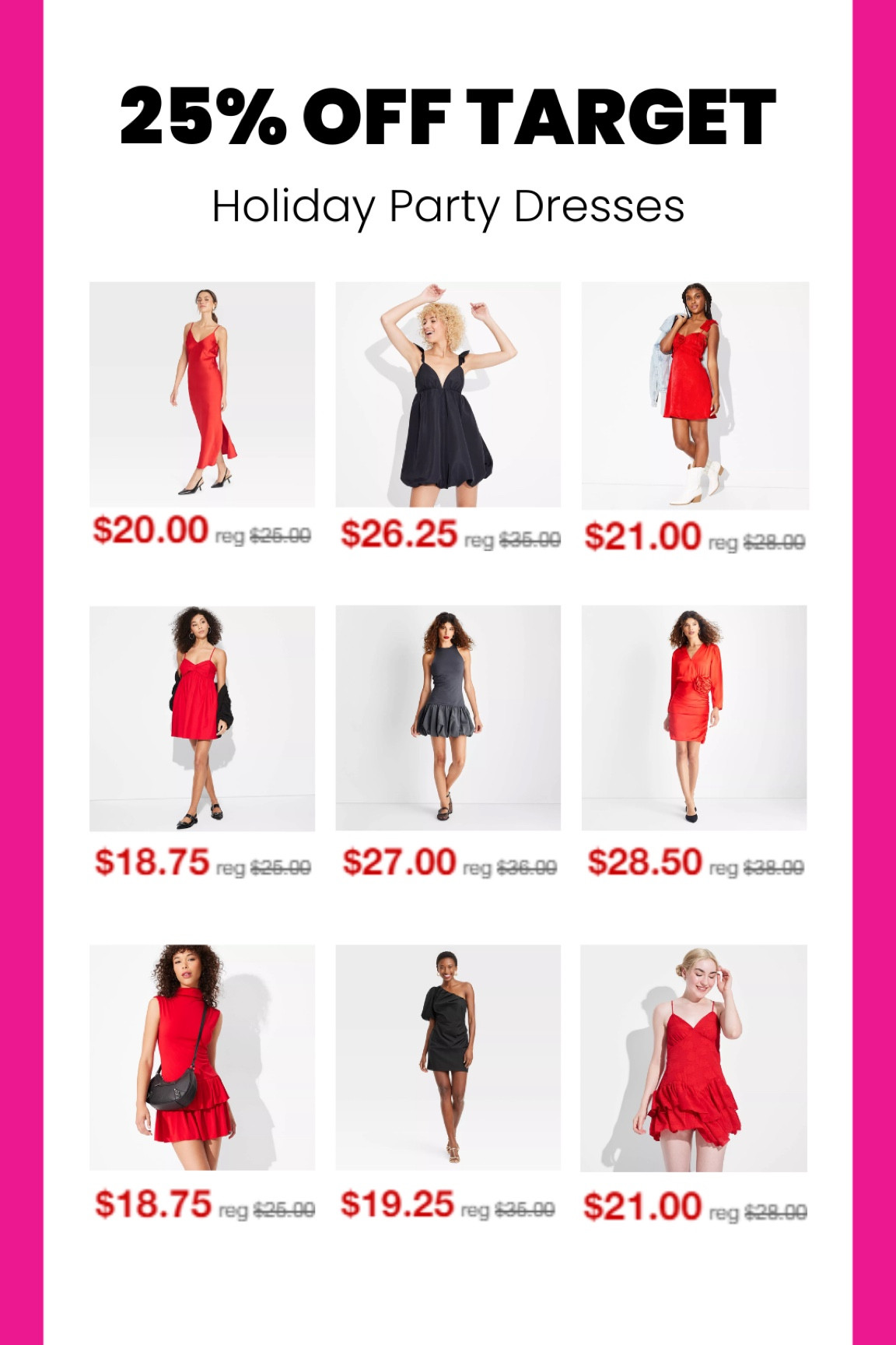 Target holiday party dresses! 25% off! 

#LTKParties #LTKHoliday #LTKSaleAlert