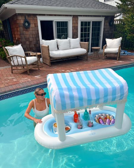 This incredible floating cabana bar is under $100! Also, linking some other fun white swimsuits since this one is old J Crew

#LTKunder100 #LTKhome #LTKswim