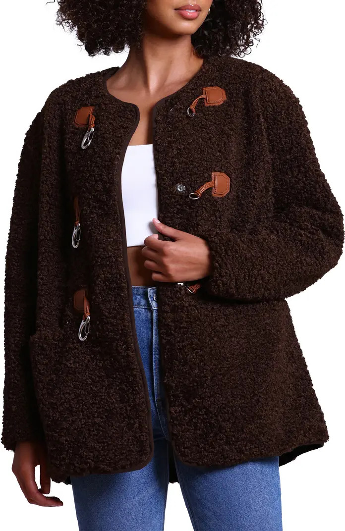 Avec Les Filles Toggle Front Faux Shearling Jacket | Nordstromrack | Nordstrom Rack