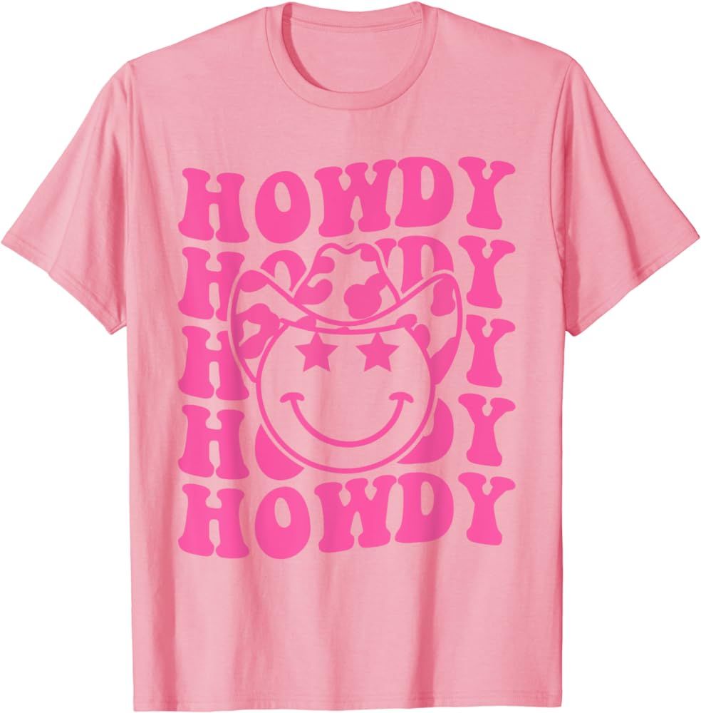Groovy Howdy Rodeo Western Country Southern Cowboy Cowgirl T-Shirt | Amazon (US)