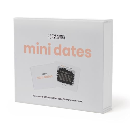 Mini Dates – Date Night Ideas for Busy Couples | 30 Meaningful Dates Under 30min | The Original Scratch-Off Date Night Game | Couples Gift | Valentines Day Gifts for Him & Her | Amazon (US)