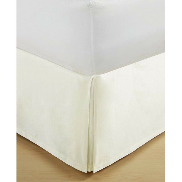 Hotel Collection Woven Textured 100% Cotton Bedskirt - KING - Ivory | Walmart (US)