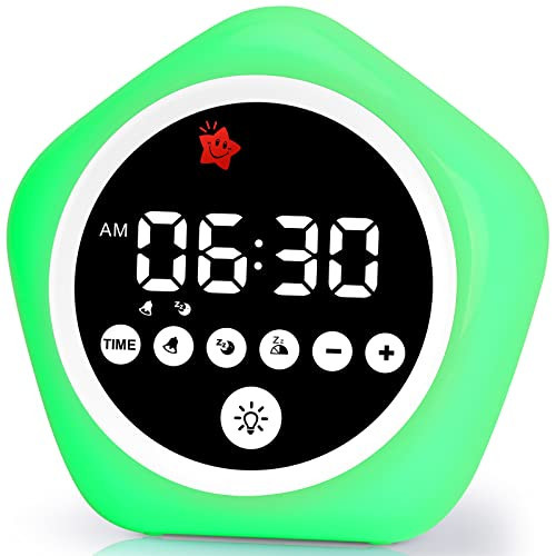 ANNNGUL Kids Alarm Clock, Ok to Wake Clock with Green Light Red Light, Toddler Sleep Training Clock for Children | Amazon (US)