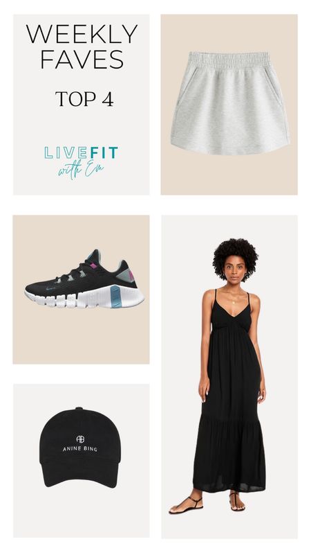 Dive into this week's top picks that blend style and comfort perfectly! From the sleek and versatile black maxi dress to the essential gray gym shorts, elevate your casual look effortlessly. Don't miss out on adding the chic Anine Bing cap and the dynamic sneakers to complete your ensemble. #WeeklyFaves #StyleGuide #CasualChic #FashionEssentials

#LTKSaleAlert #LTKSeasonal #LTKStyleTip