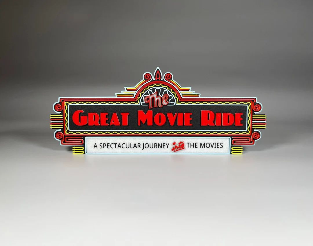 The Great Movie Ride Walt Disney World Disney MGM Studios Inspired Plaque - Etsy | Etsy (US)