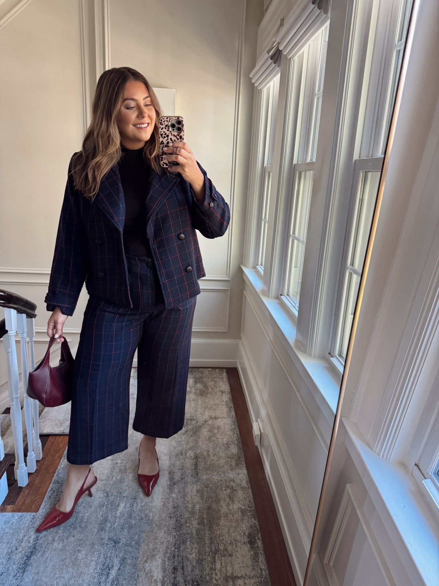 Wearing size 2X in jacket, 20 in pants, XXL in black top. 

#LTKPlusSize #LTKWorkwear #LTKSeasonal