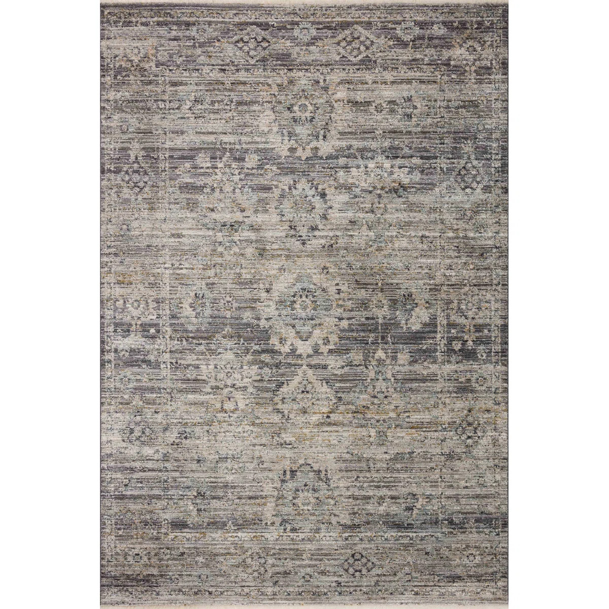 Jean Stoffer x Loloi Katherine Graphite / Jade Area Rug | Wayfair North America