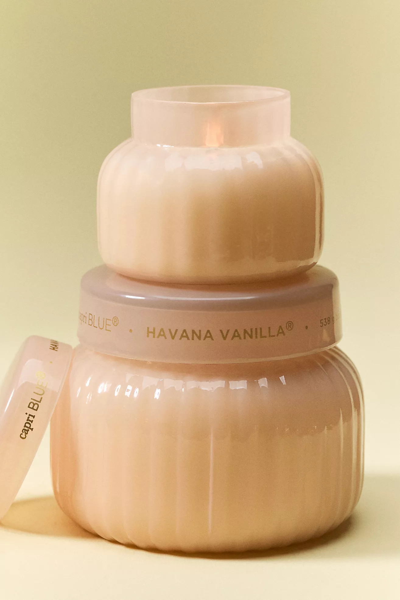 Capri Blue Woody Havana Vanilla Glass Jar Candle | Anthropologie (US)