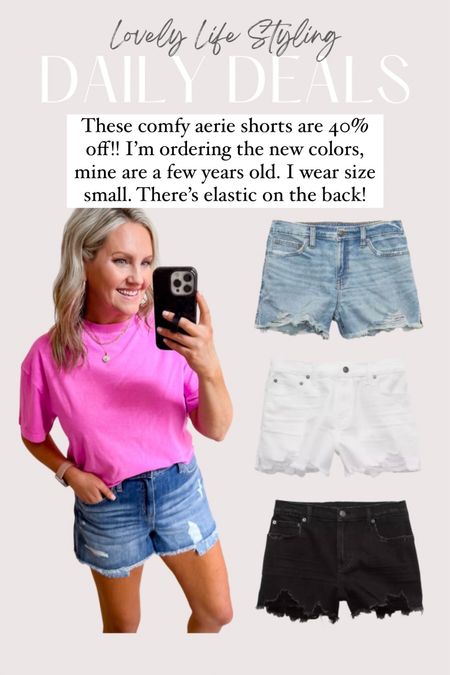 Aerie denim shorts are 40% off! I wear small


#LTKfindsunder50 #LTKsalealert #LTKstyletip