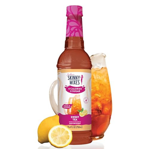 Jordan's Skinny Mixes Sugar Free Syrup, Sweet Tea Flavor, Flavored Water Enhancer, Drink Mix for Ice Tea, Lemonade & More, Zero Calorie Flavoring, Keto Friendly, 25.4 Fl Oz, 1 Pack | Amazon (US)